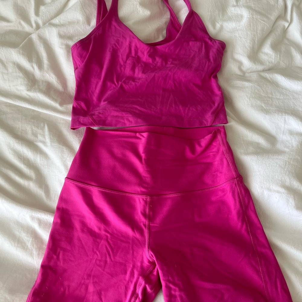 Lululemon sonic pink Set